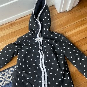 Girls janie and jack rain coat, size 4